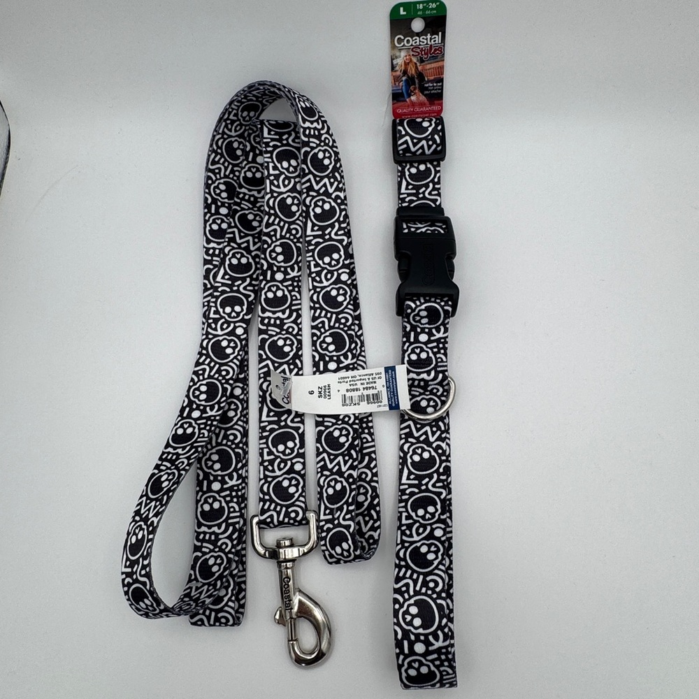 Coastal Styles Dog Collar and Leash Set - Size Large
